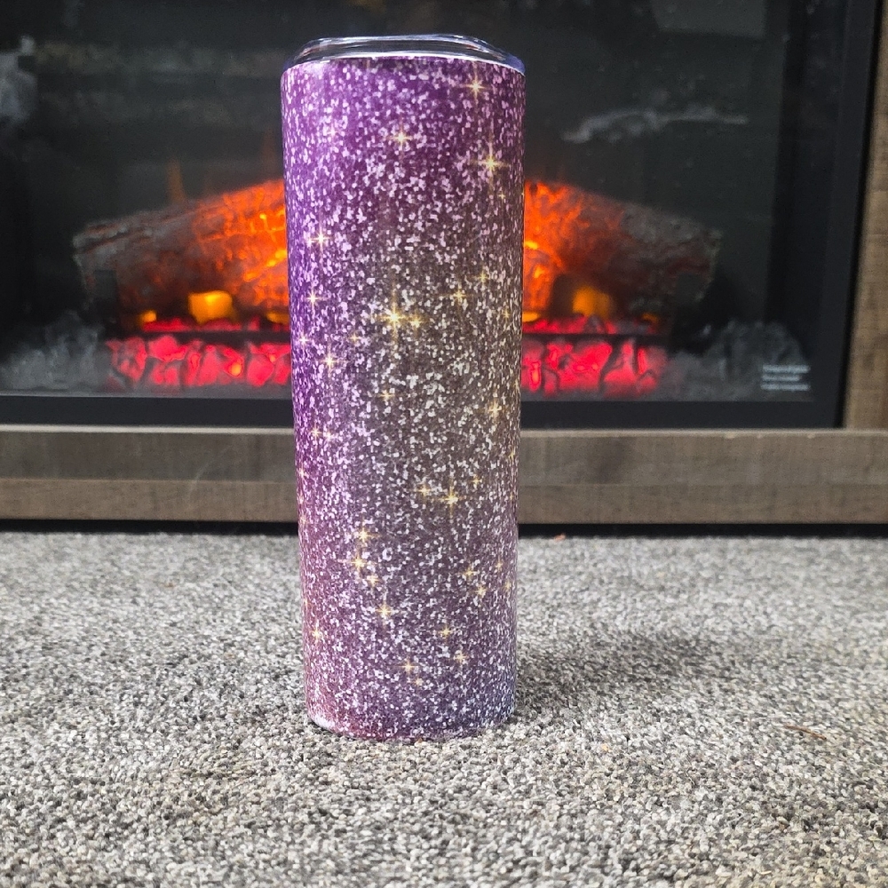 Glittering Purple 20 Oz. Tumbler
